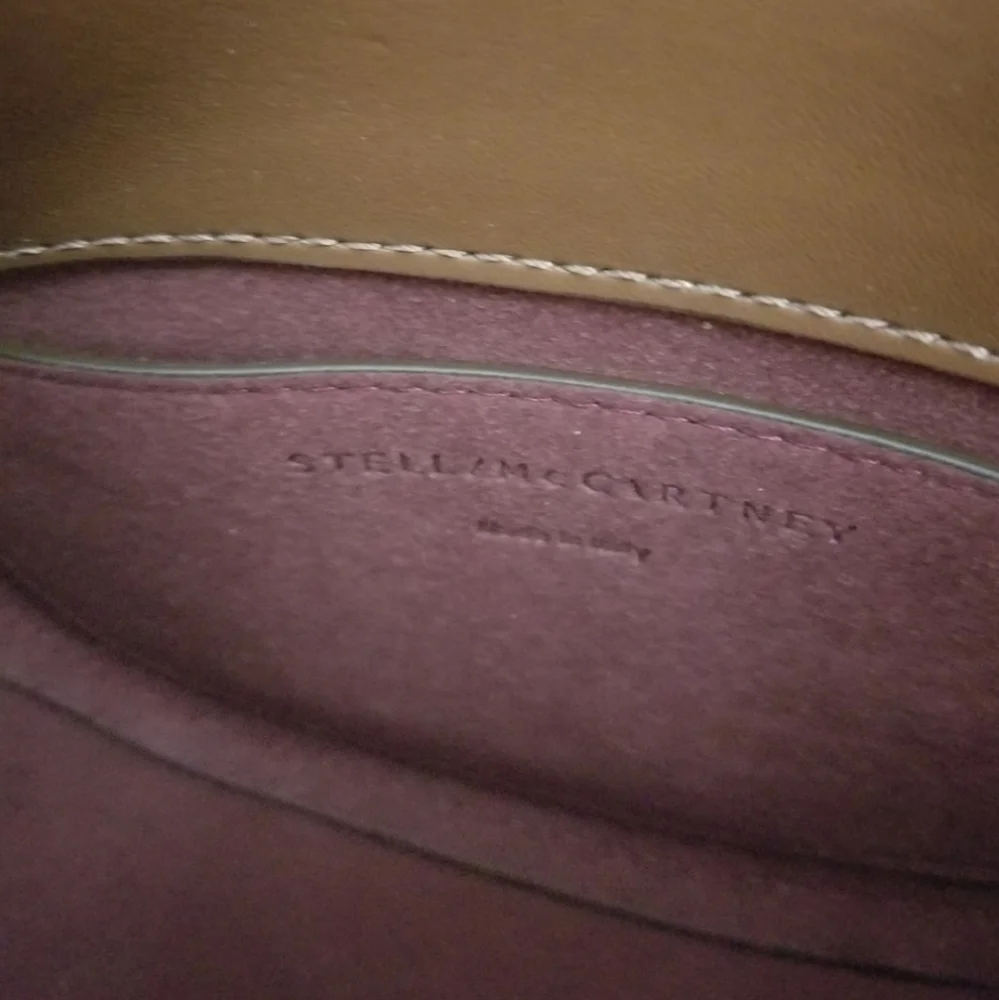 Stella McCartney Brown Logo Saddle Flap Shoulder Bag - Picture 8 of 12